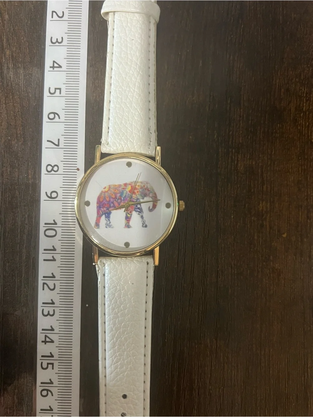 White Elephant Wall Watch Decor - Unbranded